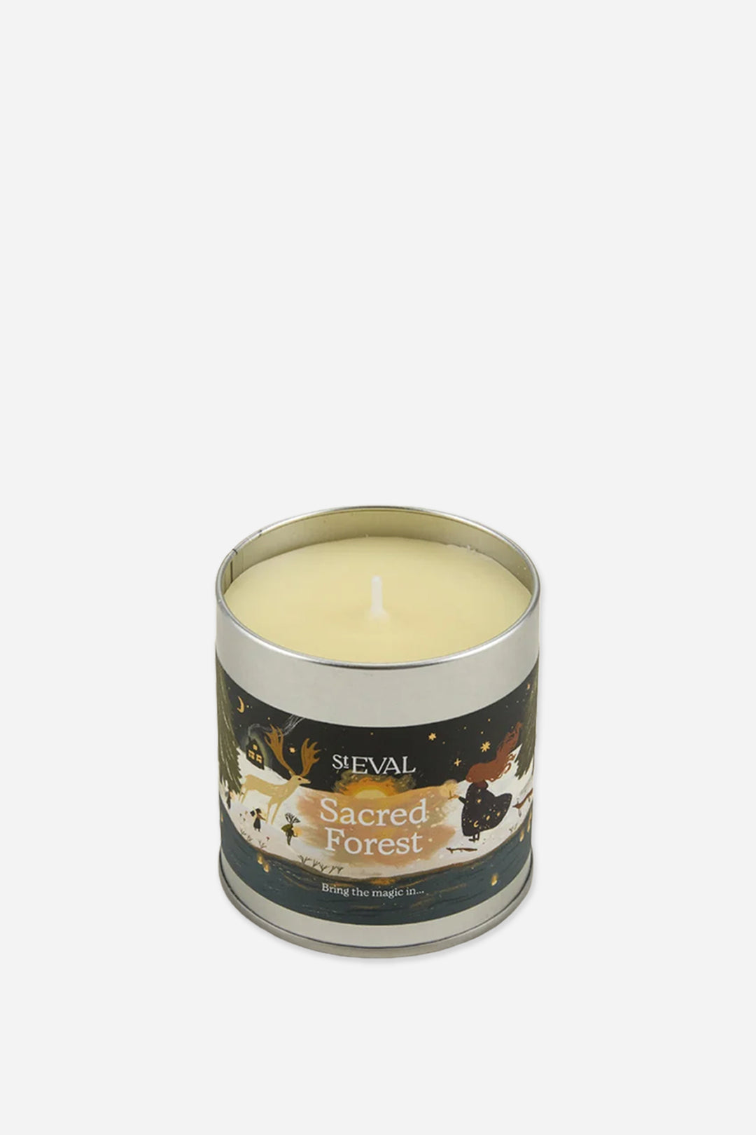 St Eval Tin Candle / Sacred Forest