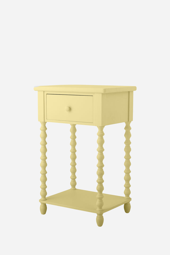 Salino Pine Side Table / Yellow