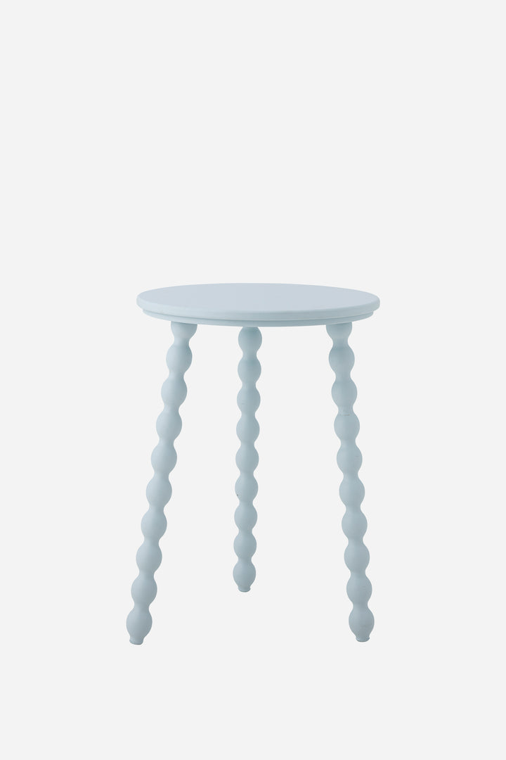 Salino Pine Side Table / Blue