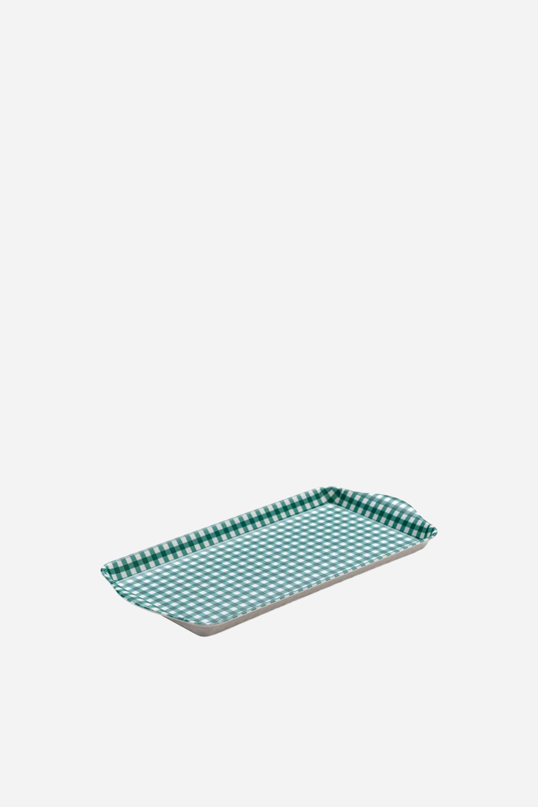 Sandwich Gingham Tray / Forest Green