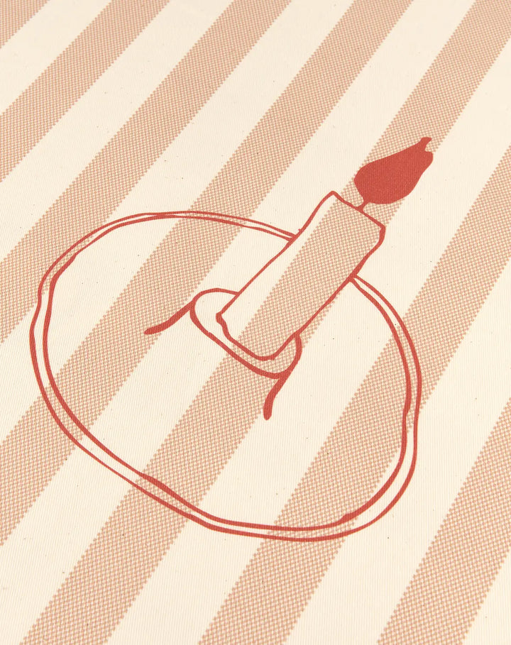 Sarga Tablecloth 150x250 / Tiles Red Lunch