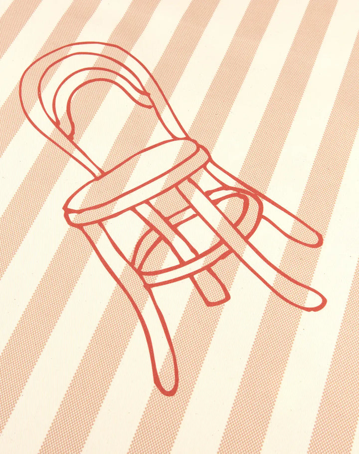 Sarga Tablecloth 150x250 / Tiles Red Lunch