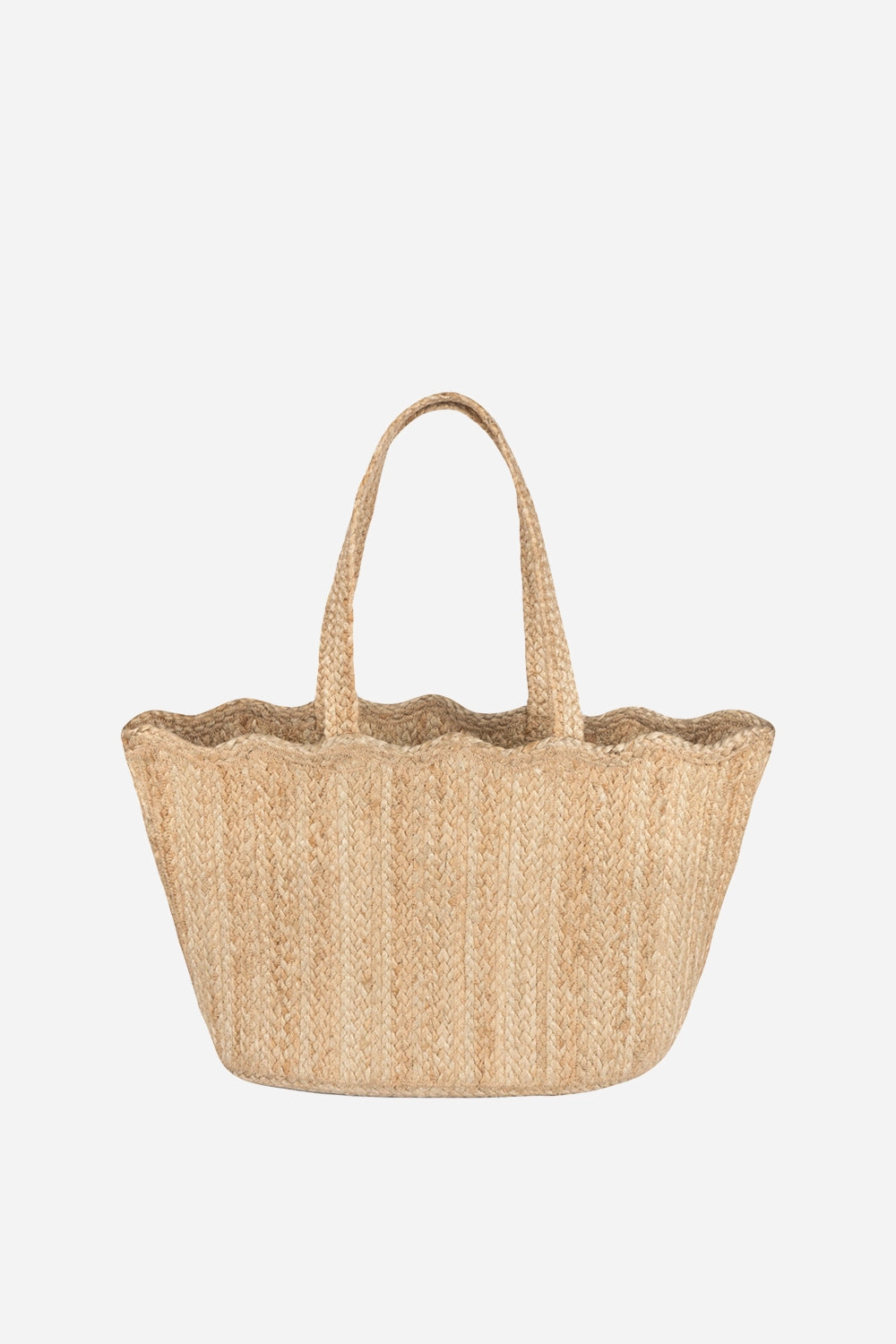 Natural Scallop Tote Large - Domestic Science Home