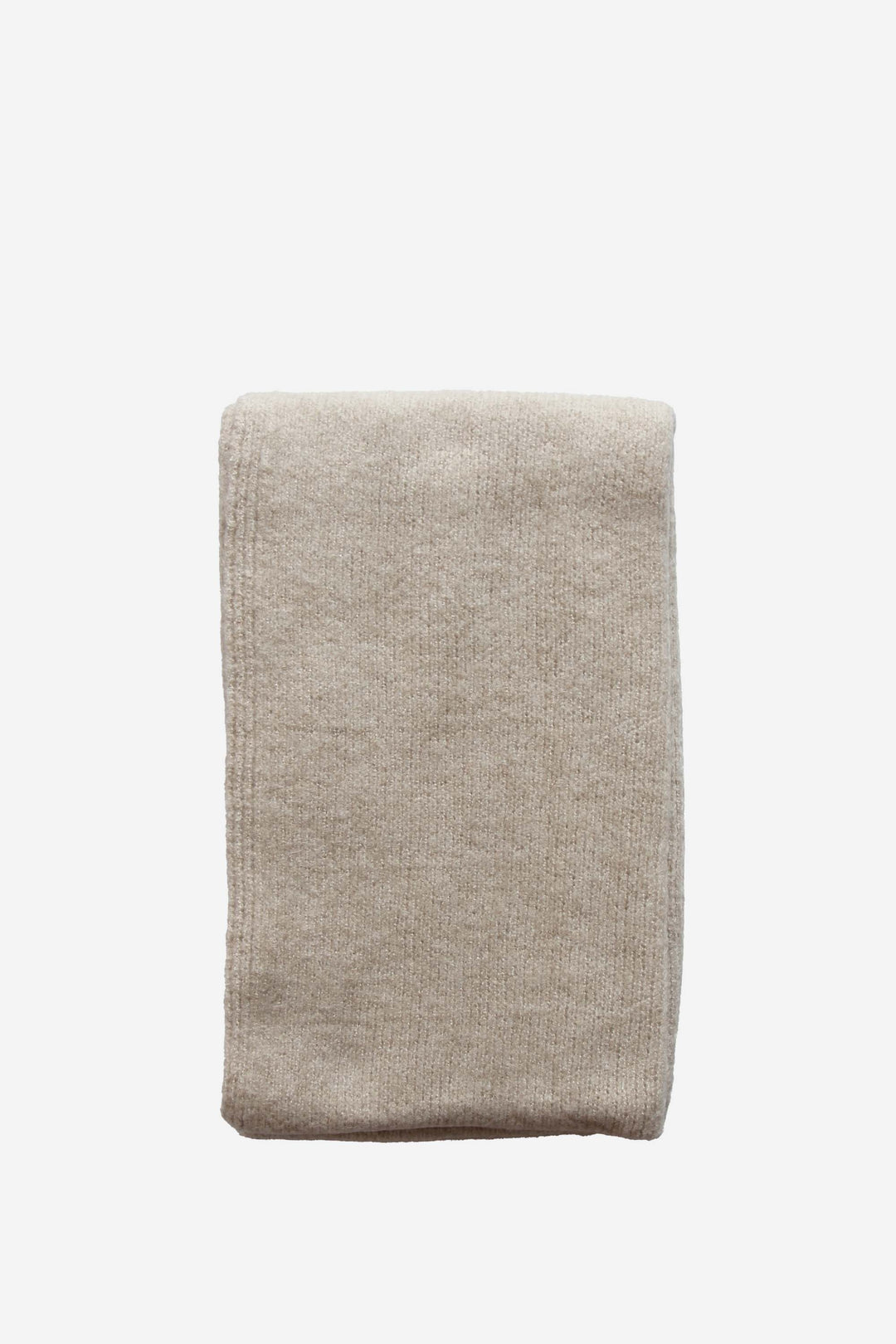 knitted shawl in stone beige