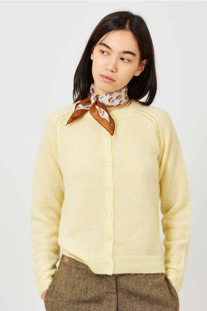 Cotton Square Scarf / Ecru