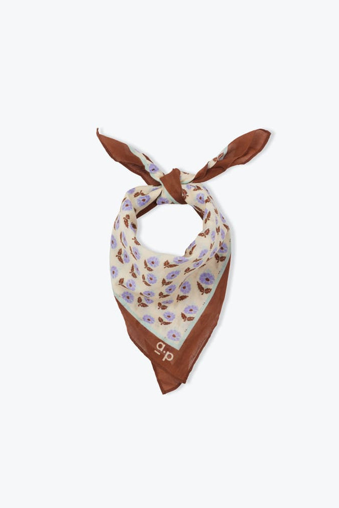 Cotton Square Scarf / Ecru