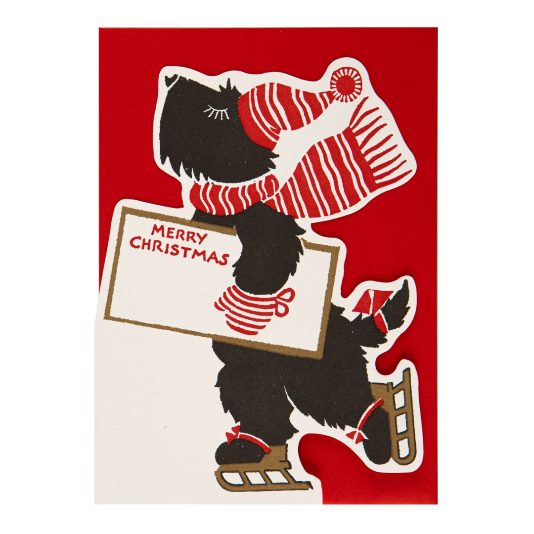 Skating Scotty Dog Card