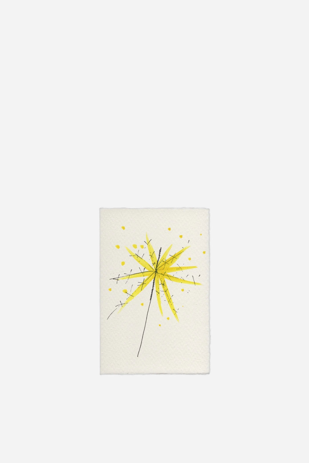 Hand-Painted Sparkler New Year Card