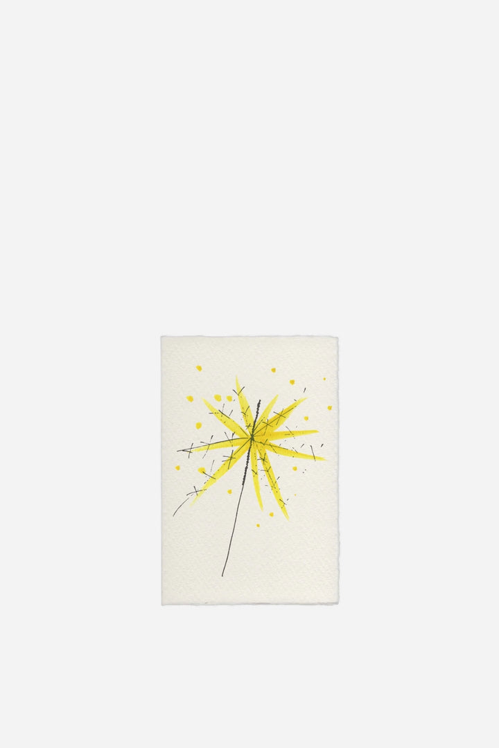 Hand-Painted Sparkler New Year Card