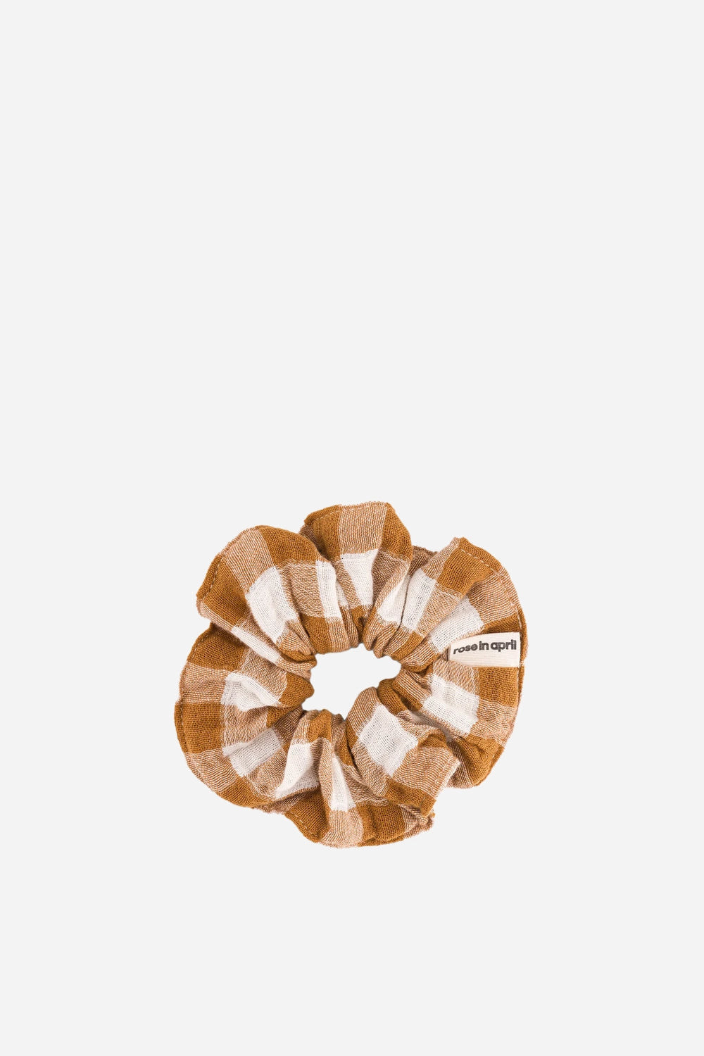 Scrunchie / Gingham Caramel - Domestic Science Home