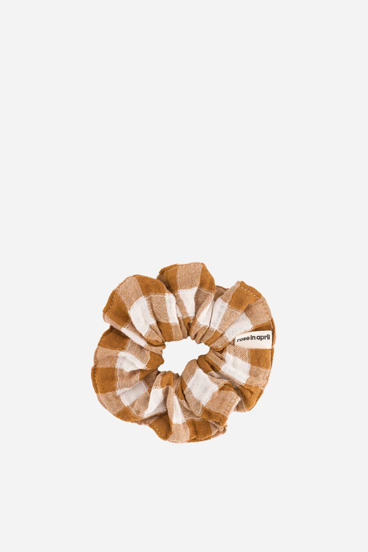 Scrunchie / Gingham Caramel - Domestic Science Home