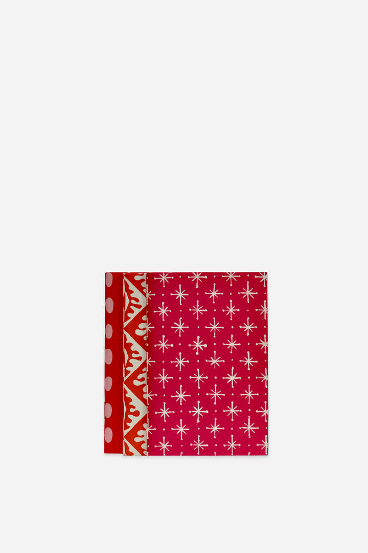 Three Assorted Memo Books for Pocket Folio Red