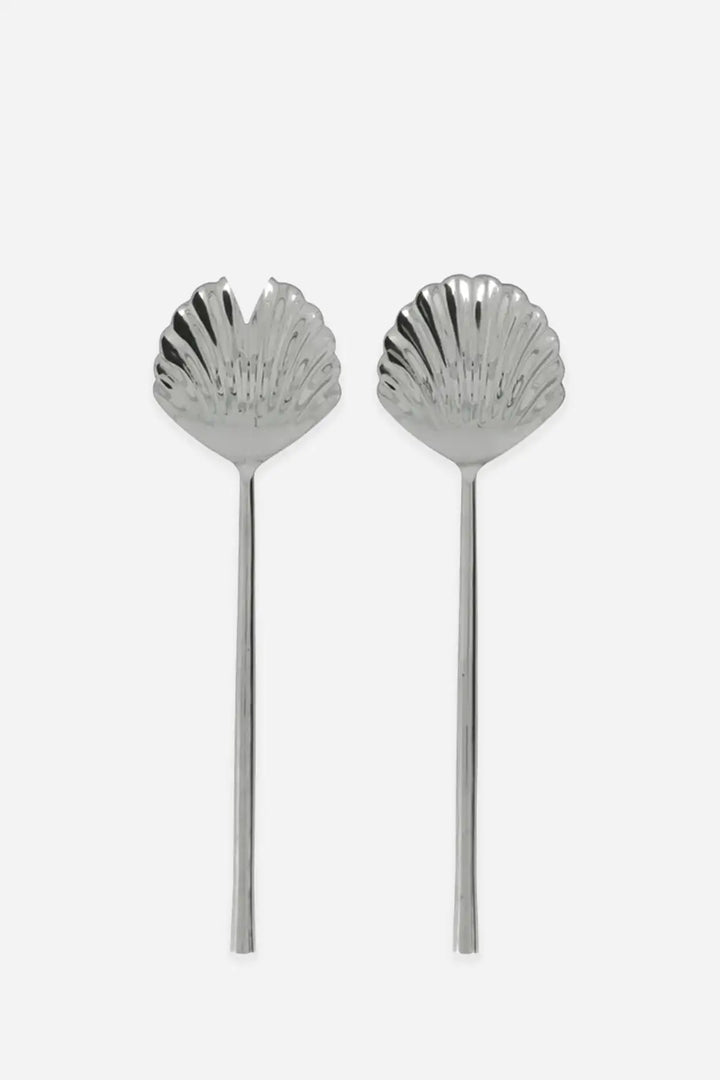 Salad Set Fan / Silver finish