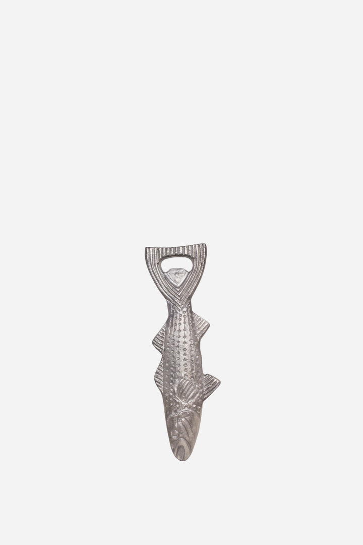 Bottle Opener Fish Antique Silver