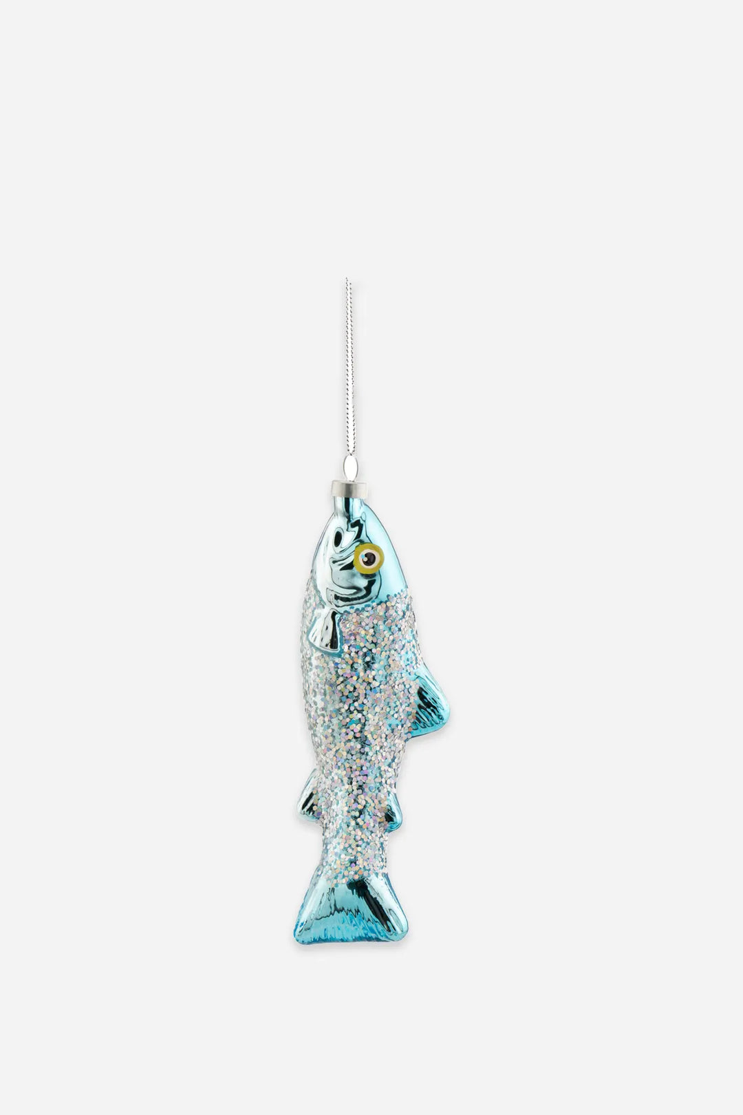 Bauble / Silver Sardine Shaped