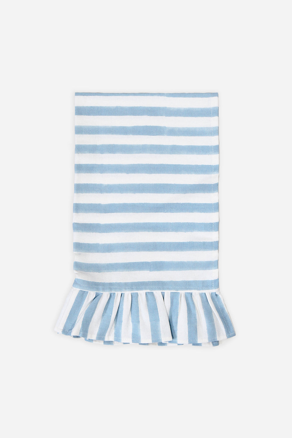 Ruffle Stripe T-Towel / Sky Blue