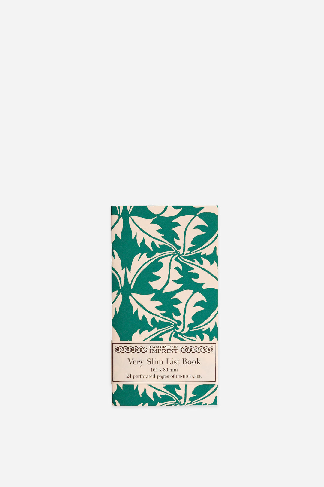 Very Slim List Book Dandelion Bottle Green