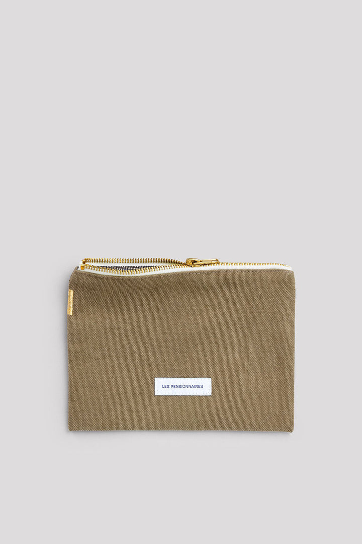 les pensionaires linden green make up pouch