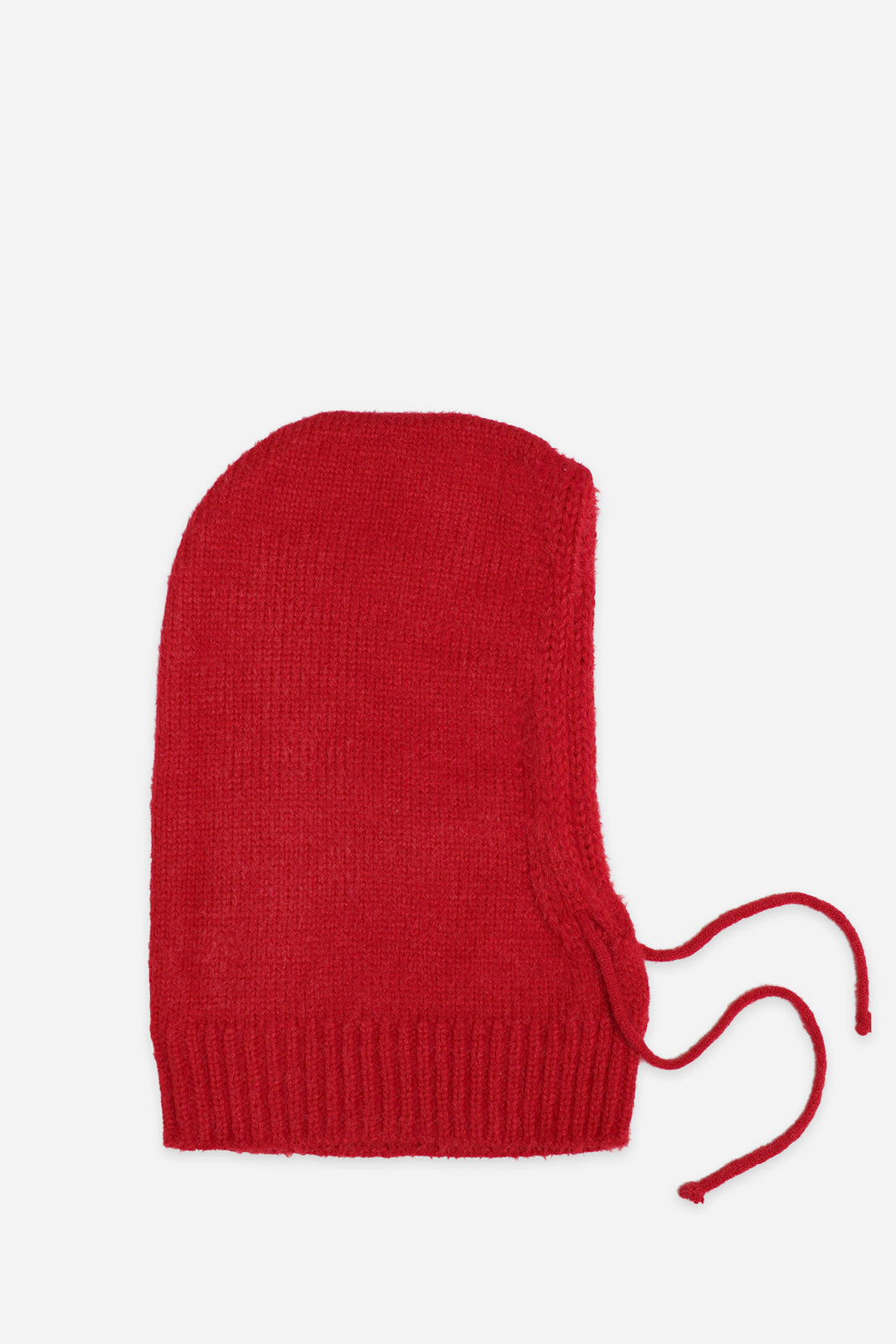 Knitted Snood Hood / Red