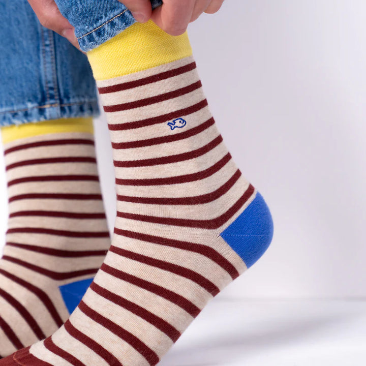 Bilybelt Mens Socks / Wide Stripe