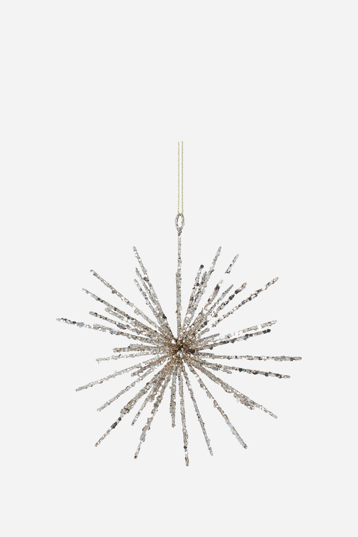 Gold Wire Starburst Decoration