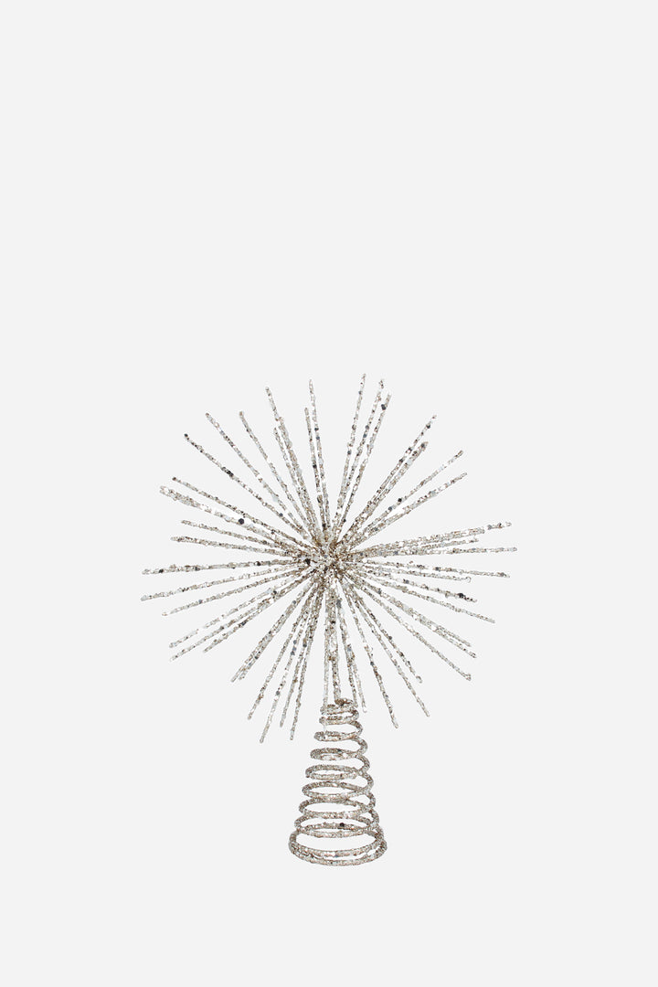 Gold Spikey Wire Starburst Tree Topper