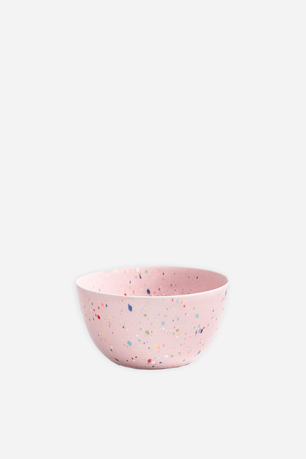 Stoneware Splatter Bowl 16cm / Pink