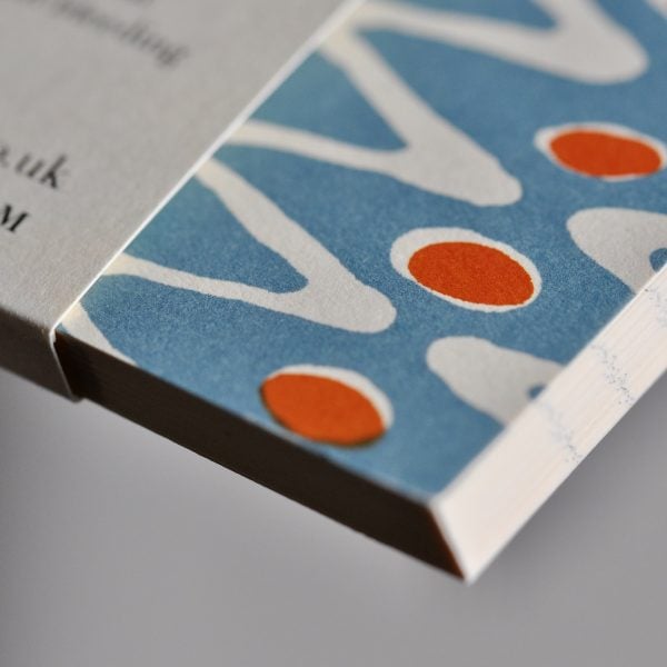 Square Notebook with Lined Paper in Charleston Ripple