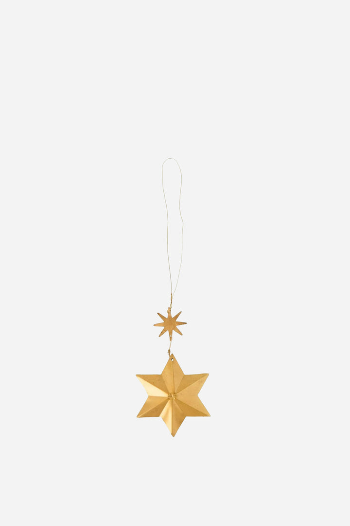 Gloria Brass Star Decoration
