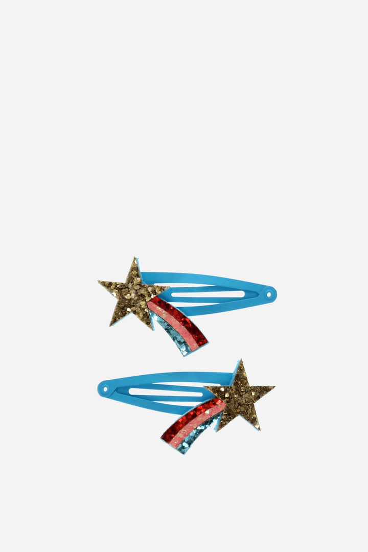 Glitter Hair Clips Shooting Star / Set 2