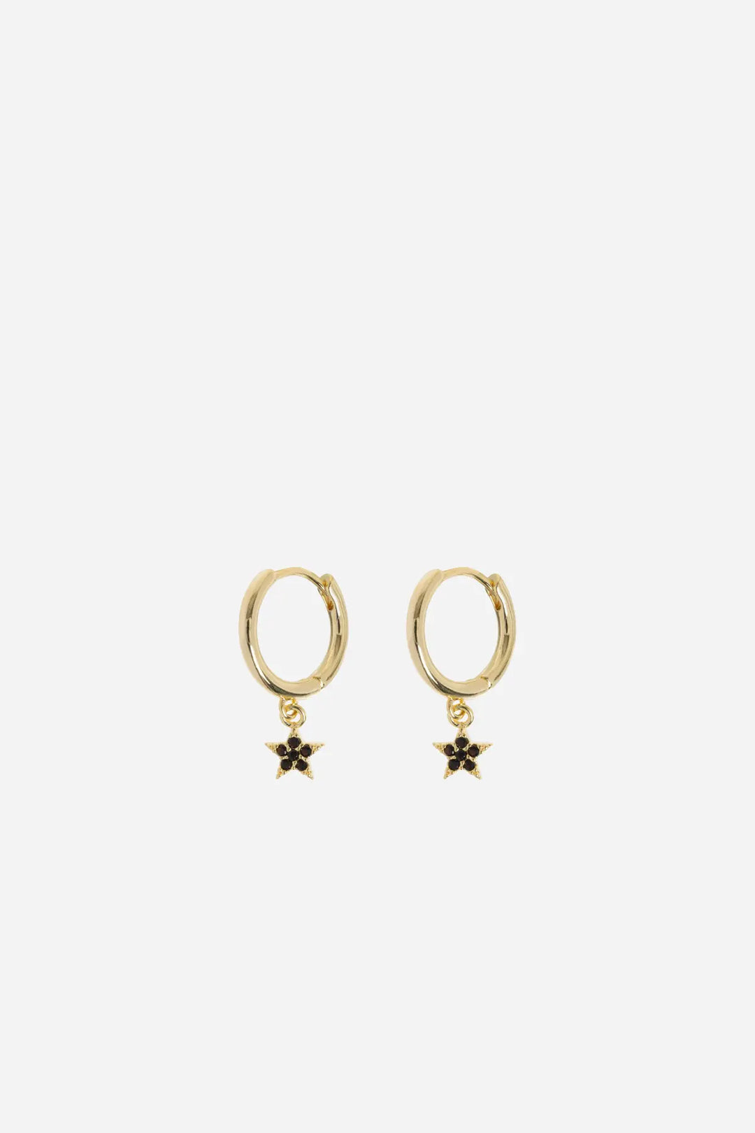Elvira - Crystal Star Hoop Earrings