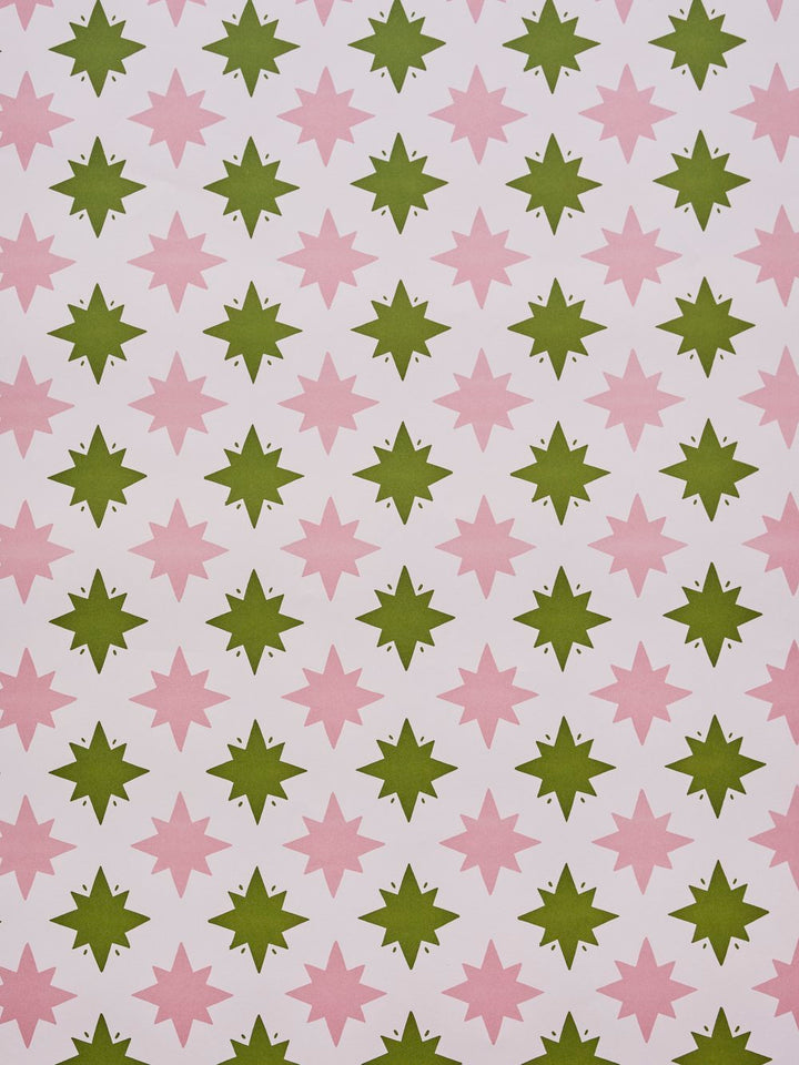 Wrap / Star Pink & Green