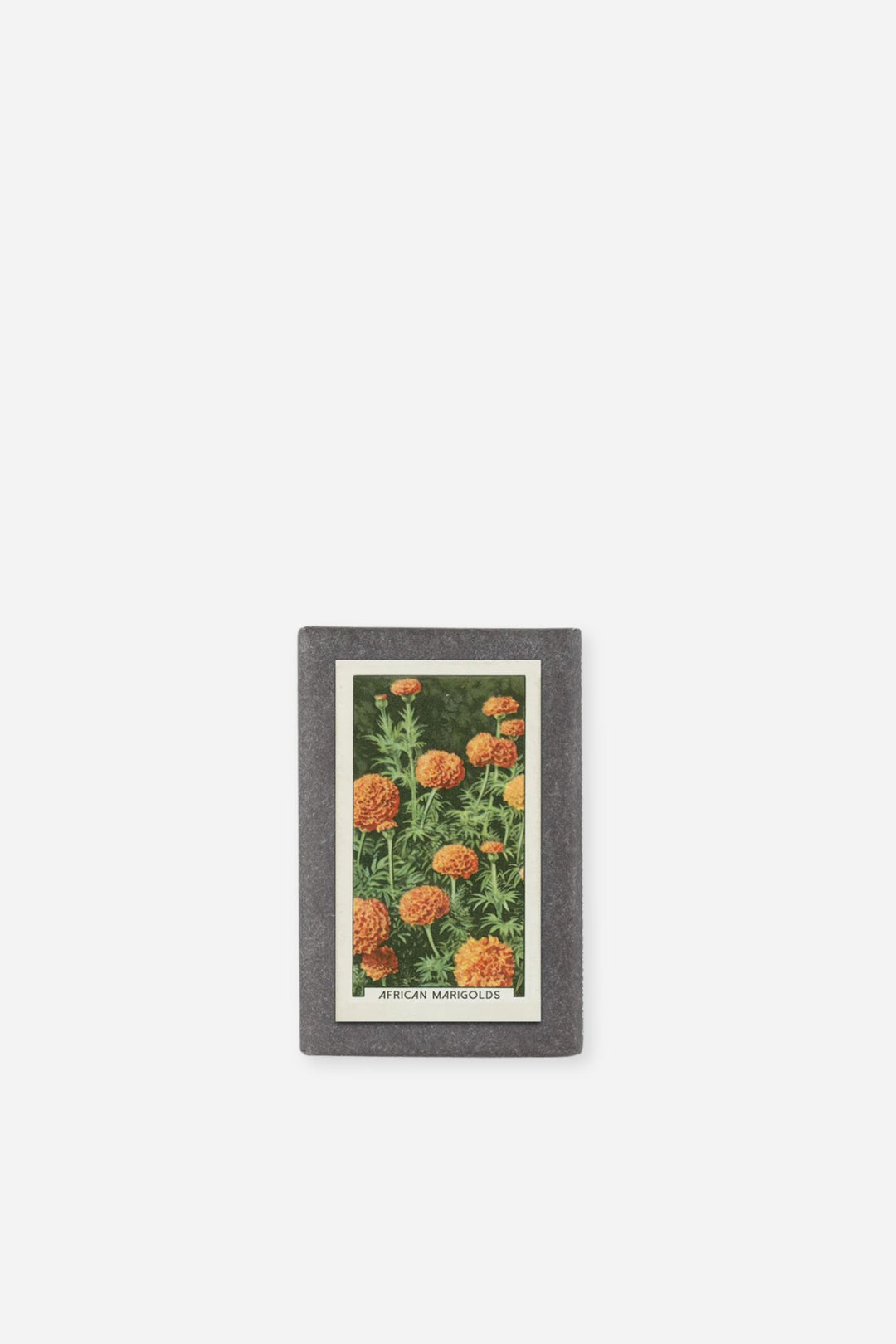 A rectangular bar of soap featuring a colourful vintage-style floral packaging