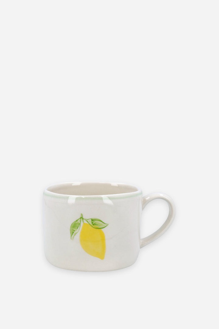 hand painted lemon mug