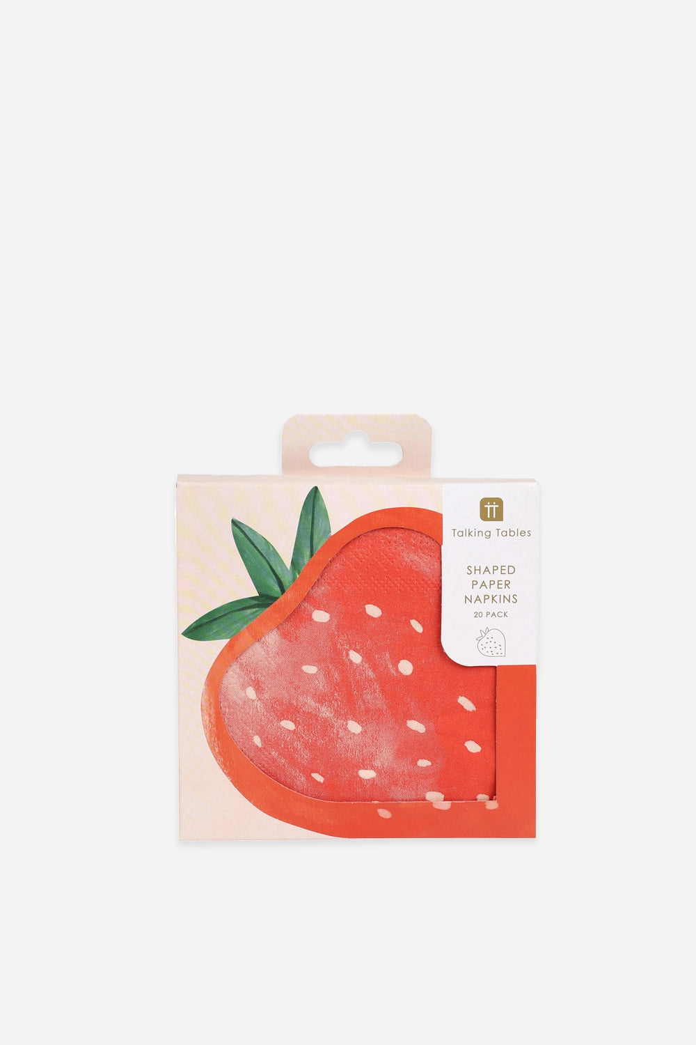 Strawberry Shaped Paper Napkins 20pk