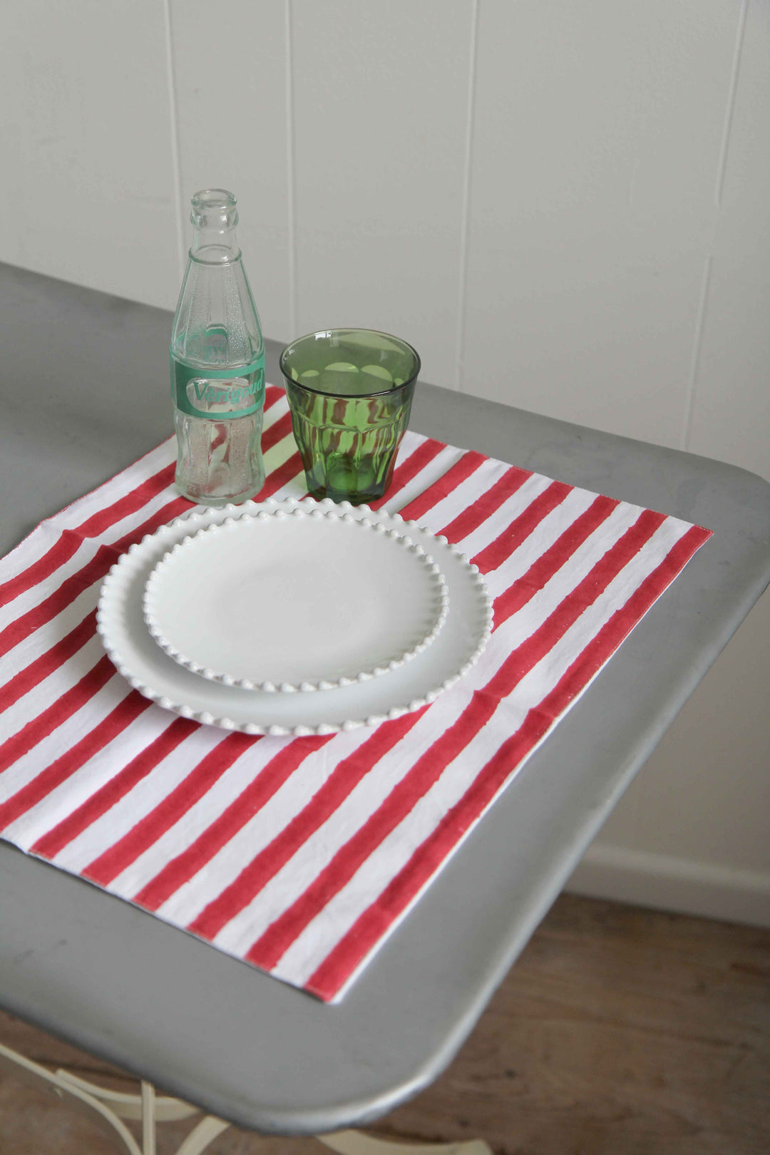 Stripe Table Placemat / Red