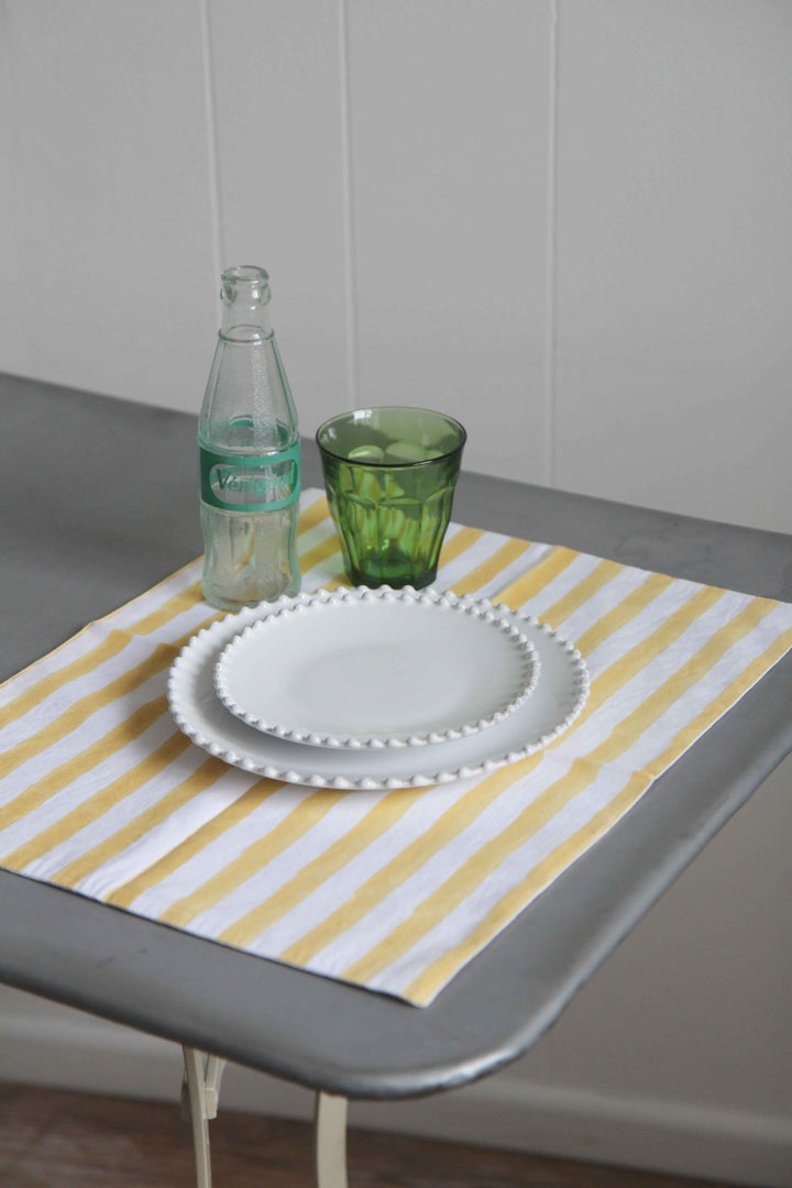 Stripe Table Placemat / Yellow