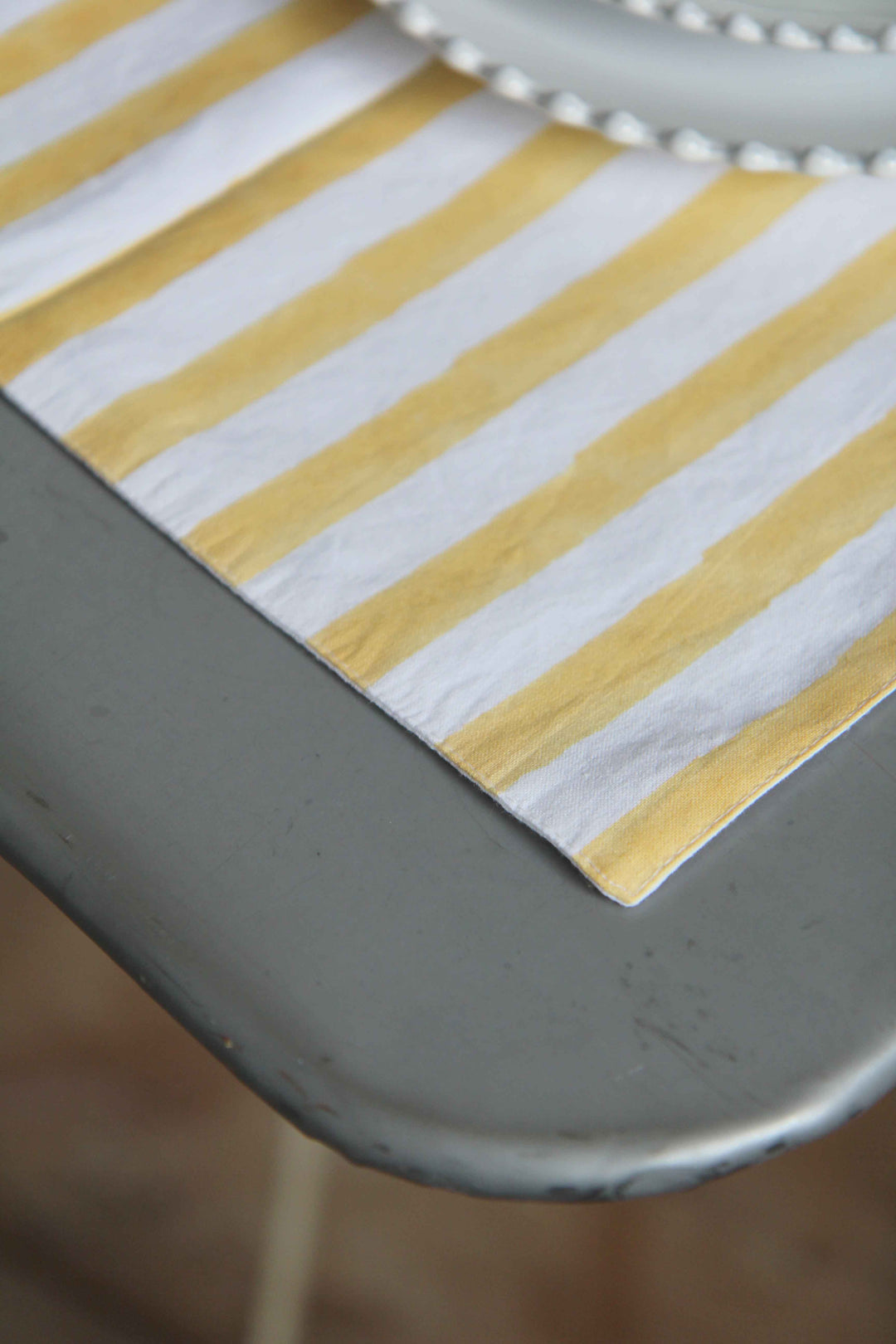 Stripe Table Placemat / Yellow