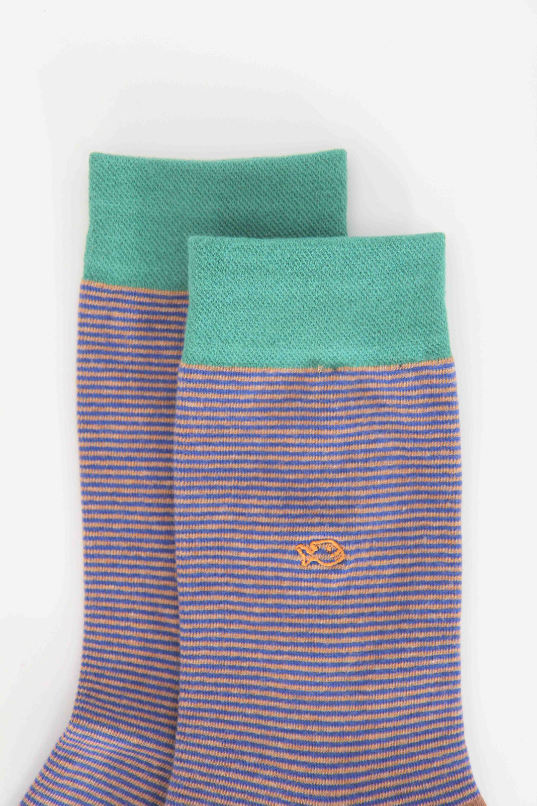 Mens Stripe Socks / Moka Matcha