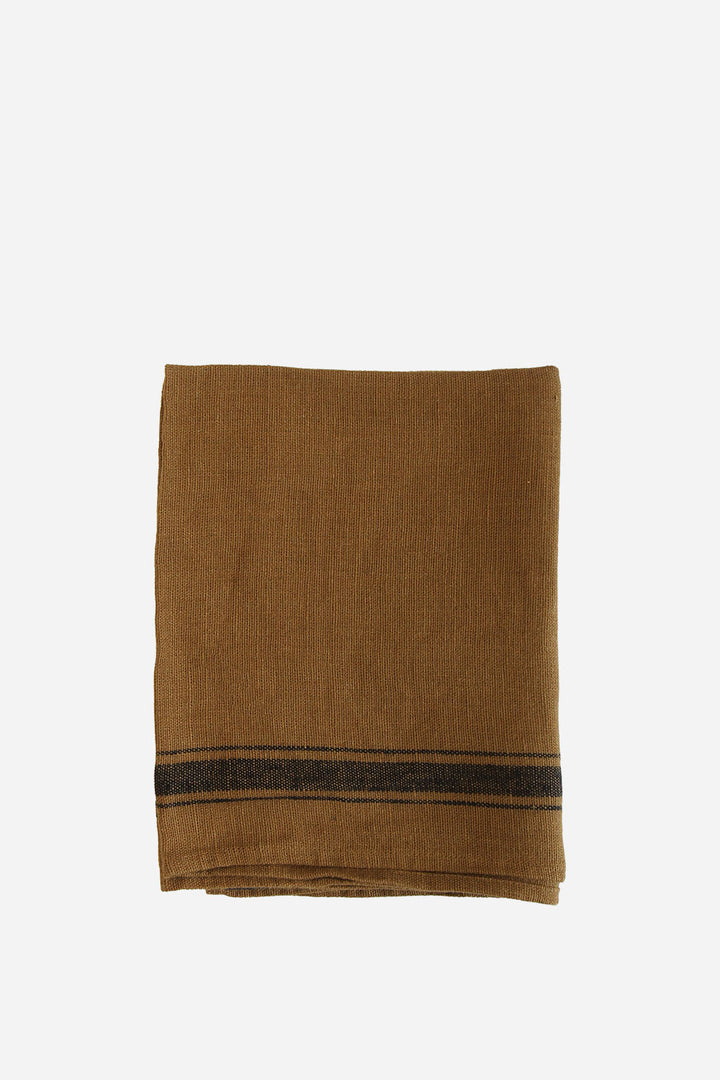 Striped Linen T-Towel / Bronze