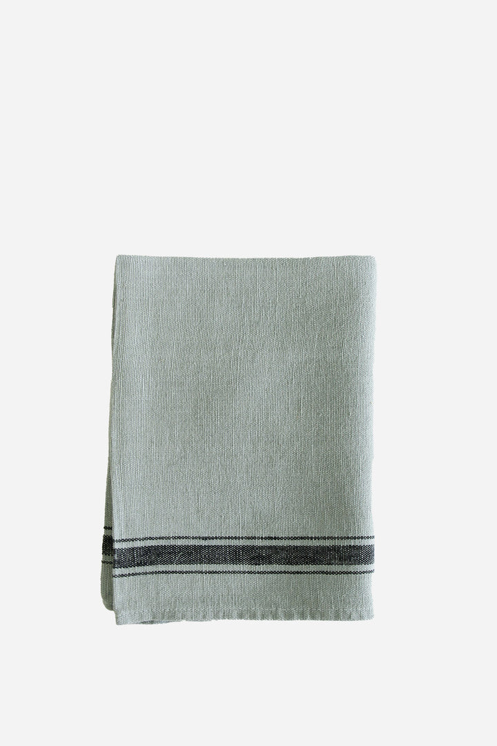 Striped Linen T-Towel / Lichen