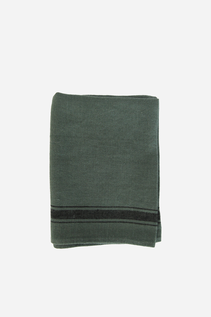 Striped Linen T-Towel / Pigeon