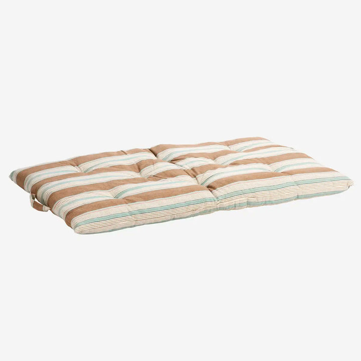 Striped Cotton Mattress 60x100cm / Old Rose, White, Light Blue, Grey