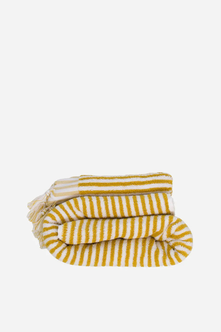 Striped Towel Mustard Yellow / 170x90cm