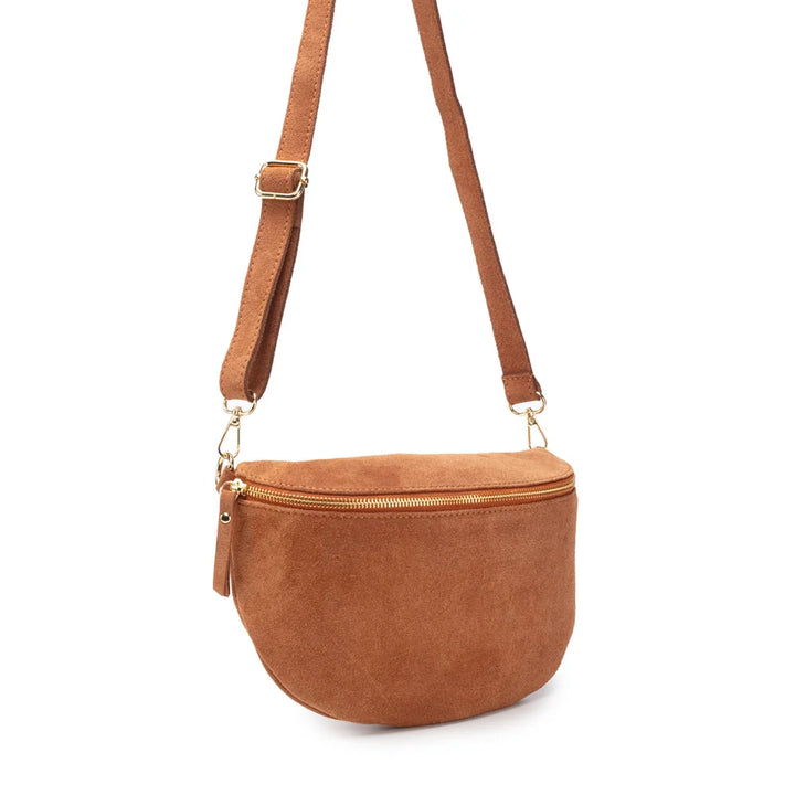 Slingbag Large / Suede Tan