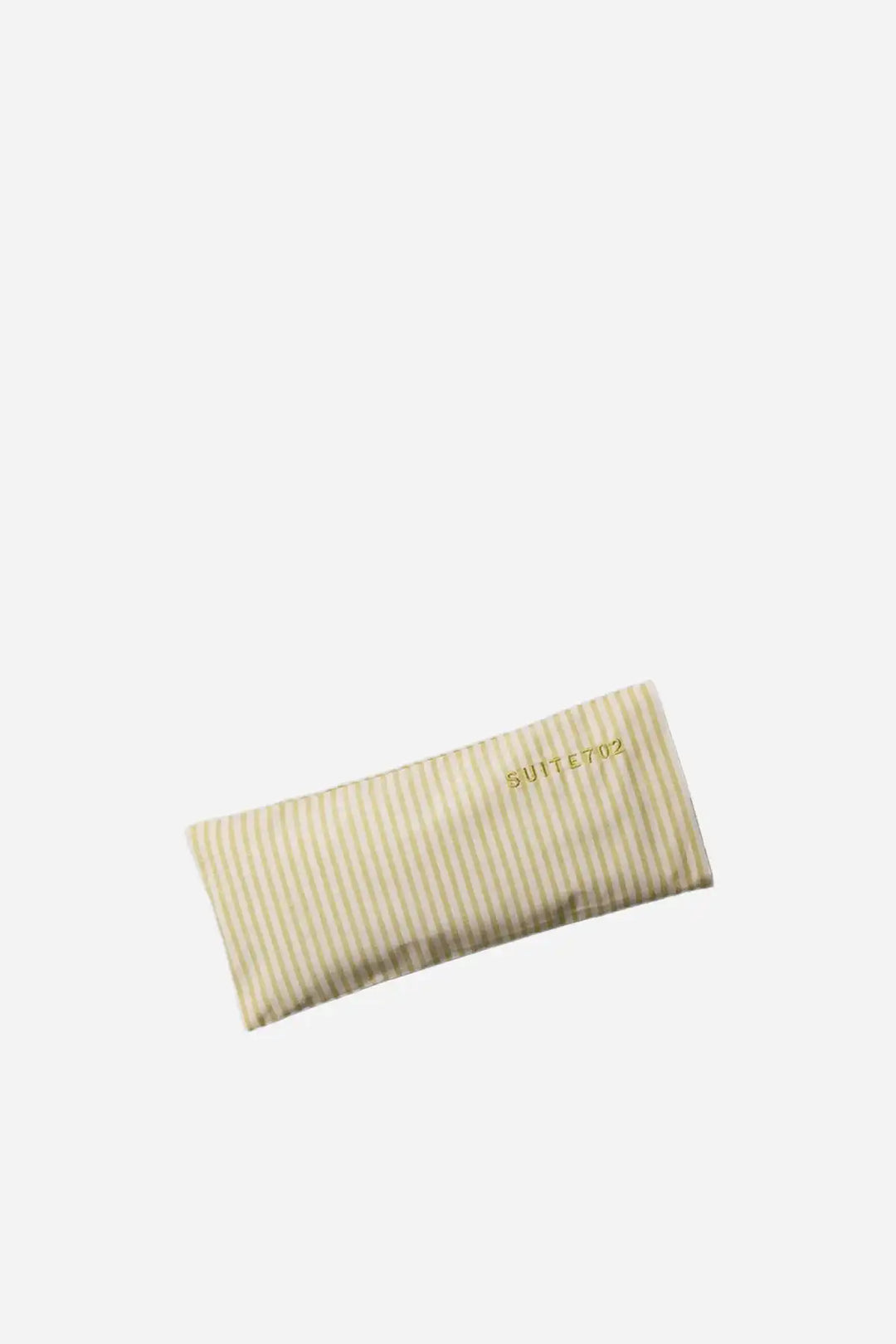 Striped Lavender Flax Eye Pillow / Lemon-Ecru