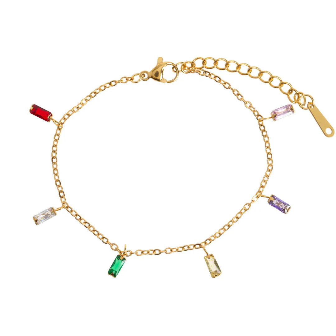 Suki Multi Coloured Chain Bracelet