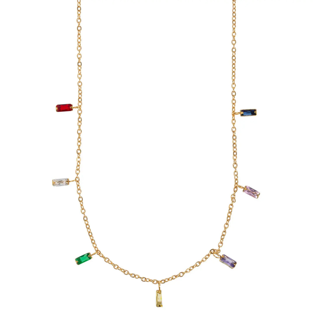 Suki Multi Coloured Chain Necklace