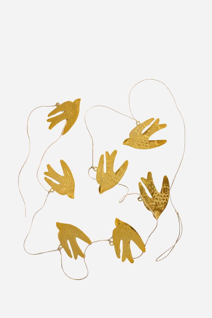 Bird Garland - Brass
