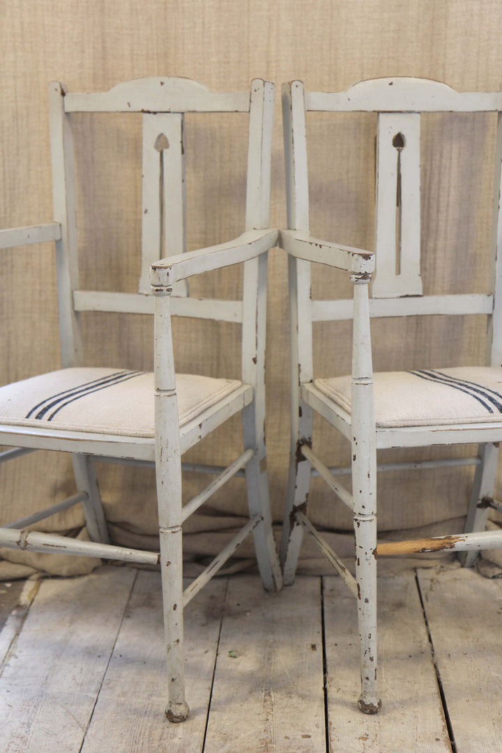 Pair of Painted Swedish Chairs